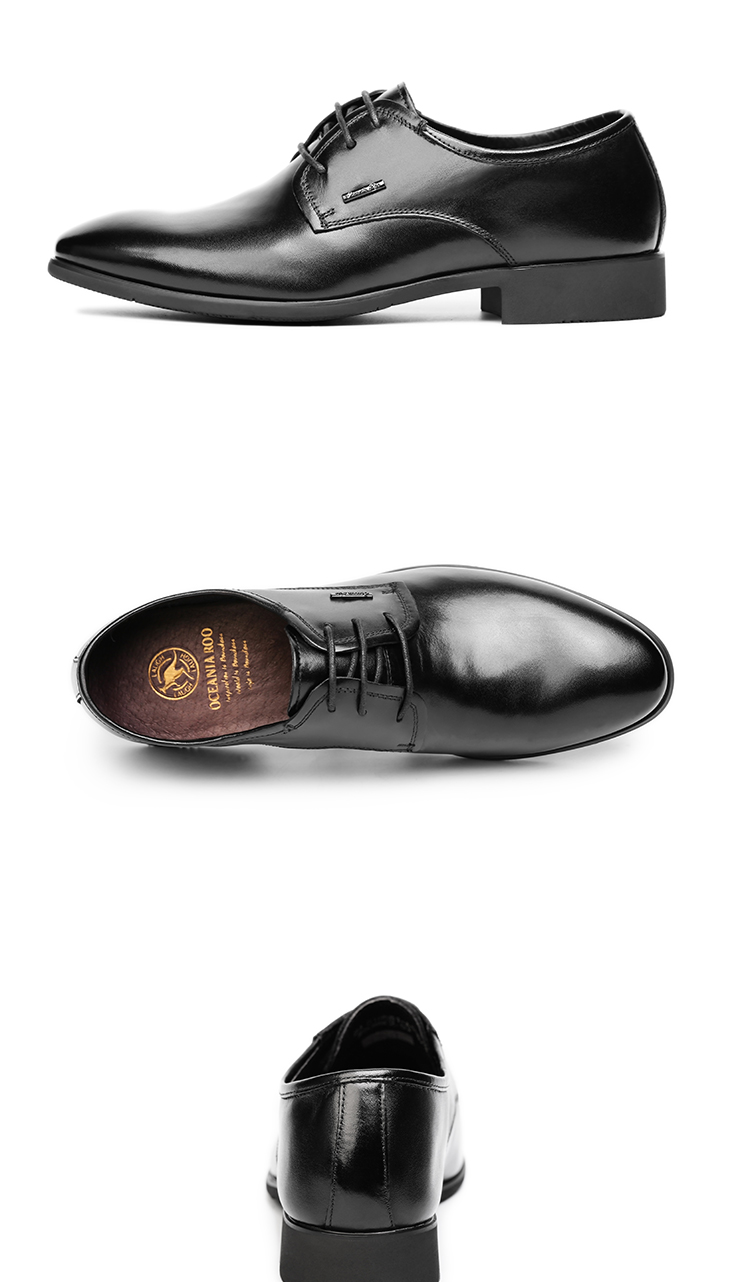 大洋洲袋鼠 男鞋 2015春款精英高端时尚头层牛皮时尚正装鞋(51858-a1s