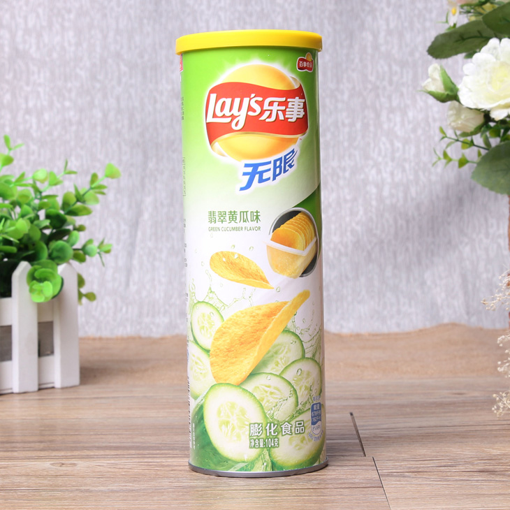乐事翡翠黄瓜味薯片(104g)