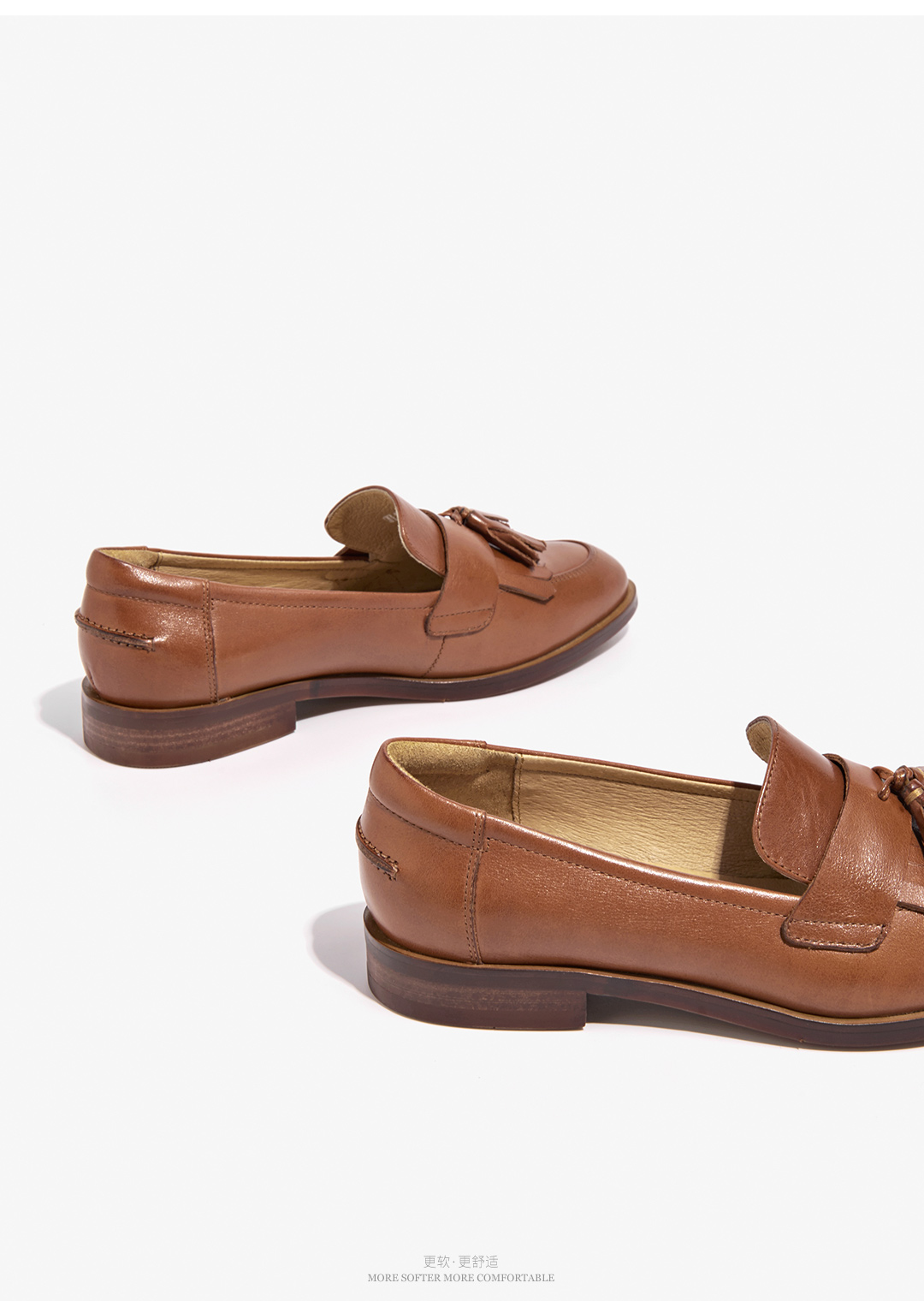 beau乐福鞋女流苏女鞋平底鞋方头单鞋牛津鞋复古小皮鞋27081-40-蓝黑