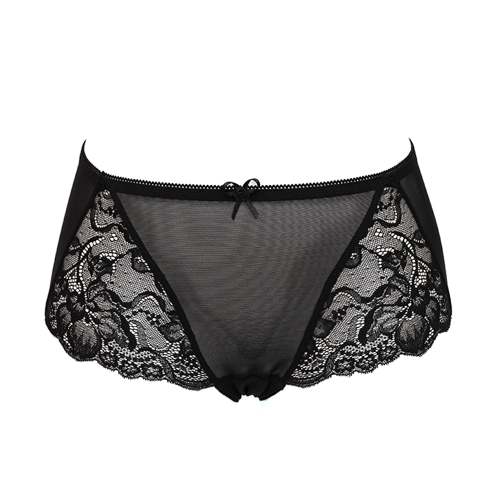 绯格贝缇 底裤中腰包臀带轻微提臀生理裤 g3342-82/l-黑色