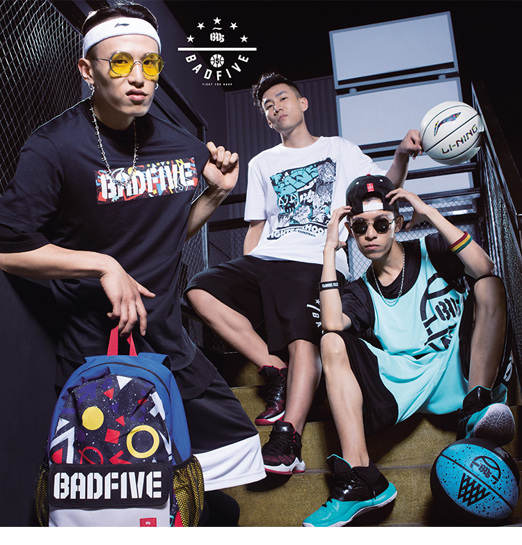 李宁短袖t恤男士2017新款bad five篮球系列吸湿纯棉休闲运动服ahsm195