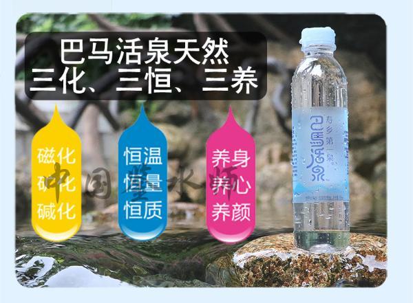 壽鄉第一泉 巴馬活泉 天然弱鹼性飲用礦泉水養生水 395ml*24瓶/箱小瓶