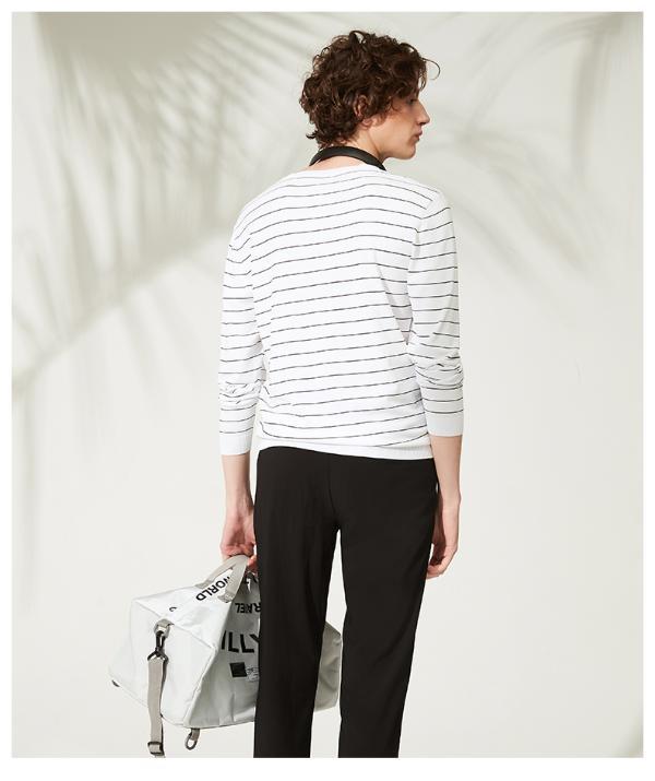 忘不了毛衣 新款毛衫男圆领套头长袖t恤针织打底衫男士款毛衣国货