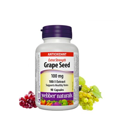 webbernaturals伟博加强浓度葡萄籽精华素90粒