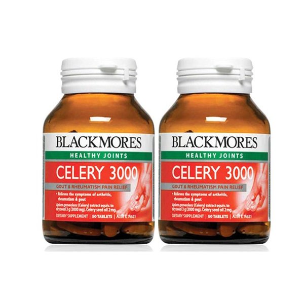 【2瓶装】澳洲blackmores澳佳宝 西芹籽精华 辅助降尿酸缓解痛风50粒