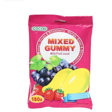 马来西亚进口 可康coconQQ软糖130g 网红水果味硬糖 婚庆喜糖 休闲零食品 可康qq软糖多口味130g
