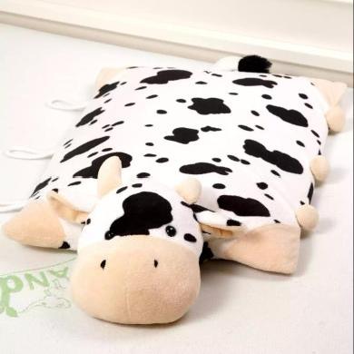 支持购物卡fandee泰国原装进口天然乳胶儿童卡通枕头玩具奶牛两用枕头