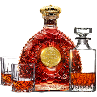 法国原瓶进口 卢塞凯罗King Louis XV国王路易十五XO白兰地珍藏级烈酒礼盒装700ml