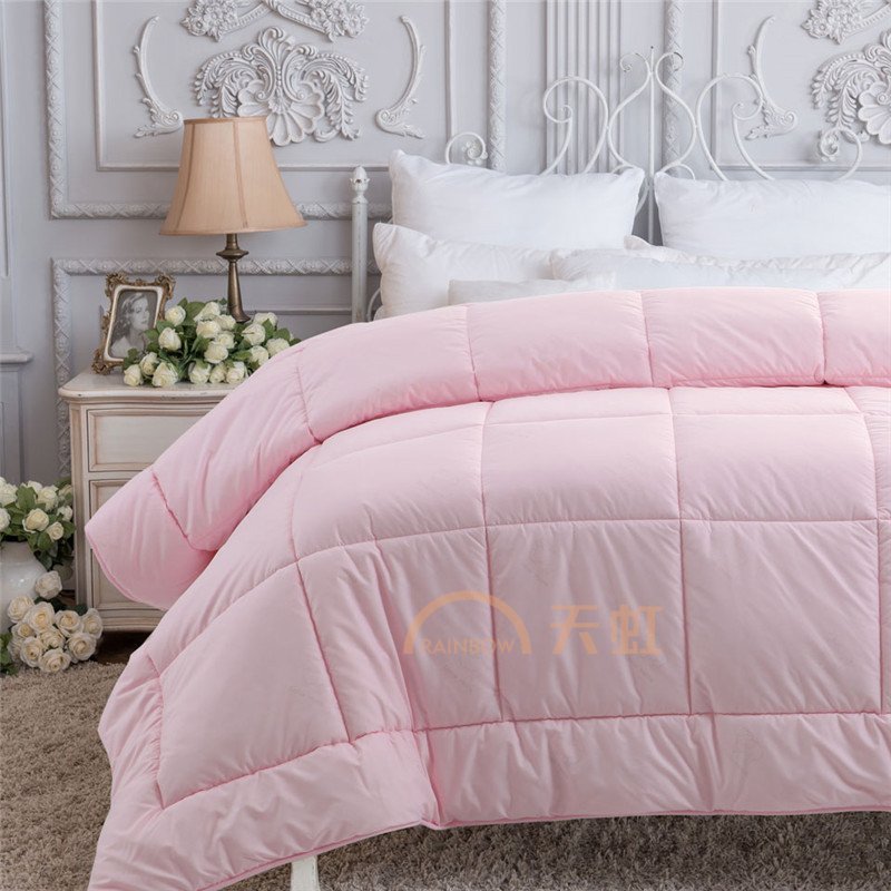 多喜爱家纺床上用品暖意舒柔七孔羊毛被(粉)单双人羊毛温暖被子-203x2