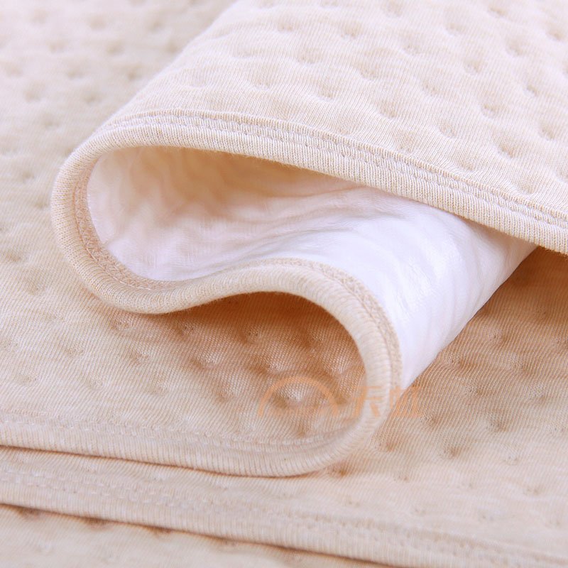 欧淘 防水超大透气可洗宝宝空气棉隔尿垫-浅咖色-m