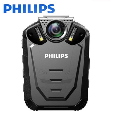 飞利浦（PHILIPS）VTR8210 执法取证 便携音视频 执法记录仪 1296P高清红外广角夜视摄像机 录音 拍照一体机