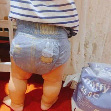 米菲牛仔拉拉裤超薄夏季外穿时尚宝宝透气柔软学步裤xxl码 20片适合30