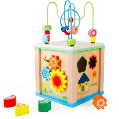 木丸子多功能四面百宝箱形状认知配对益智儿童玩具