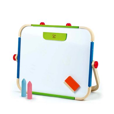 Hape画板儿童磁性涂鸦板幼儿3-6岁小宝宝写字板 多功能便携双面