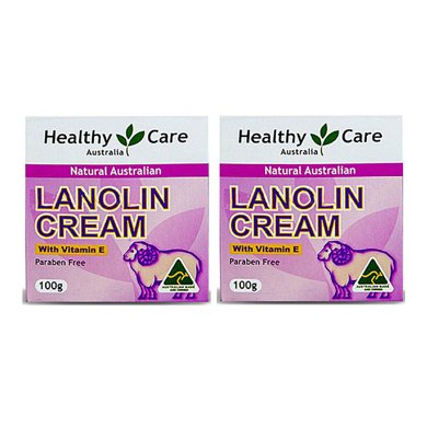 澳大利亚healthy care 绵羊油维他命e面霜 100g(两瓶装)