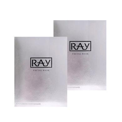【支持购物卡】【2盒】泰国RAY妆蕾 蚕丝面膜10片/盒 银色