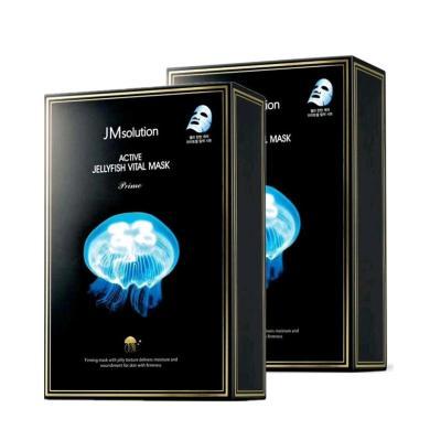 【支持购物卡】【2盒】韩国JMsolution 面膜 JM水母面膜 弹润补水 10片装/盒