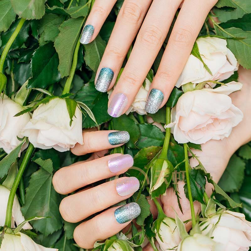 美国原装进口可以贴的指甲油,防水持久! 经典跳色装(2包搭配)