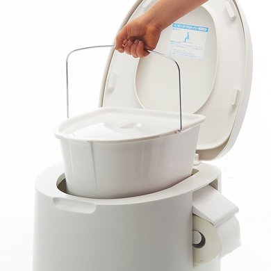 阡佰家 加高加厚移动坐便器便携式两用移动马桶 老人马桶 孕妇马桶