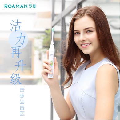 罗曼（ROAMAN）电动牙刷S8九挡护齿声波震动成人充电式家用软毛