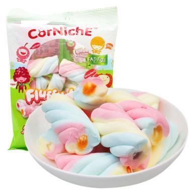 菲律宾进口 可尼斯CorNiche水果味酱夹心棉花糖进口糖果 儿童零食品 棉花糖70g*2袋