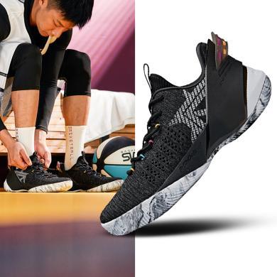 安踏篮球鞋男2019新款夏季要疯3战靴进击外场球鞋运动鞋11931608