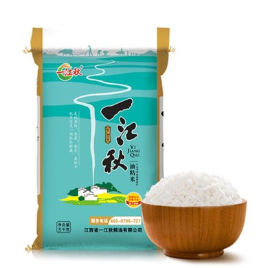 一江秋油粘米5kg*1袋  优质新米长粒香大米（10斤装）