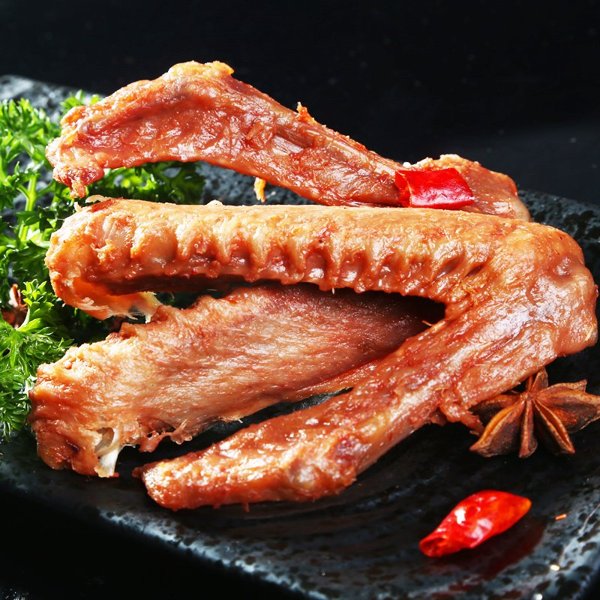 【满188减100】啃馋你 辣鸭翅56克*1袋 鸭酱香辣味特产卤味熟食 休闲