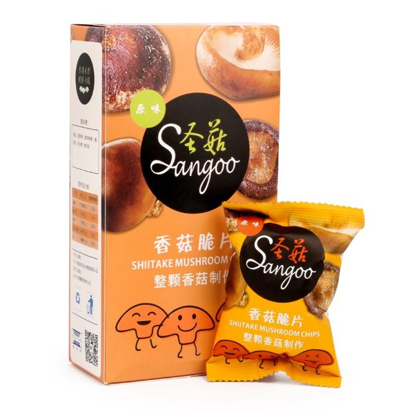 食之以恒达利时 香菇脆片原味40g*2盒 即食香菇干孕妇休闲零食蔬果干