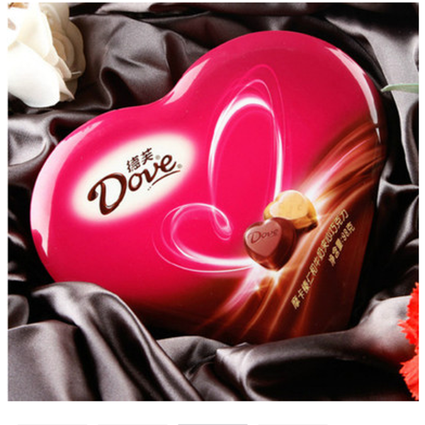 d1德芙心语心型礼盒巧克力(98g)
