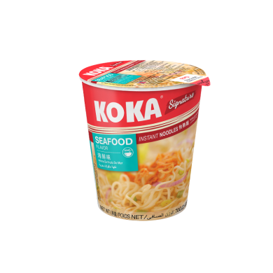 新加坡进口方便面 KOKA可口牌 海鲜口味 70g*12杯装网红泡面小食堂进口食品 海鲜味70g*12