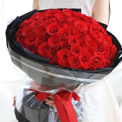 当次日达不变的承诺-鲜花99枝红玫瑰送老婆爱人女朋友创意礼物生日礼物浪漫女神