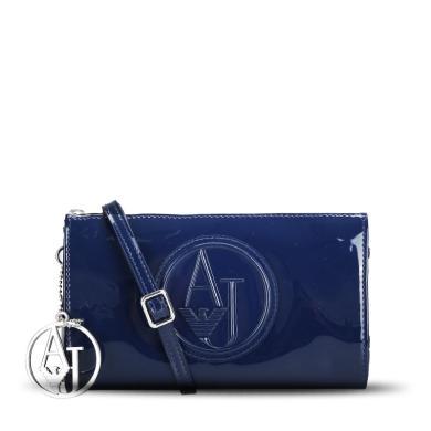 armani/阿玛尼aj女包 时尚潮流 女士纯色休闲字母标志单肩斜挎包 钱包