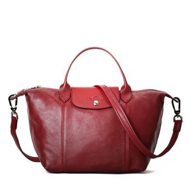 [支持购物卡]longchamp/珑骧女包 时尚潮流折叠短柄经典单肩斜挎手