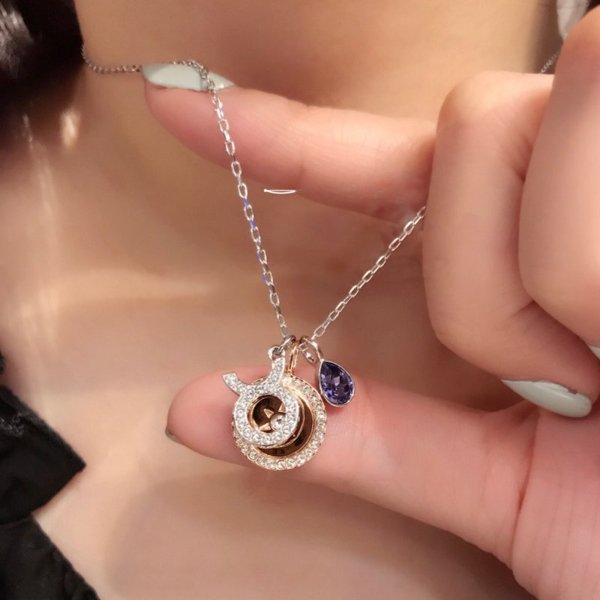 施华洛世奇十二星座项链女金牛座2017灵动锁骨链七夕礼物5349223