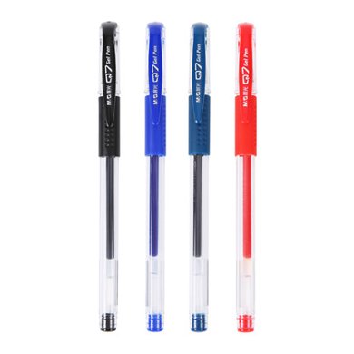 晨光文具中性笔0.5mm水笔会议笔学生办公签字笔1支/12支装 Q7