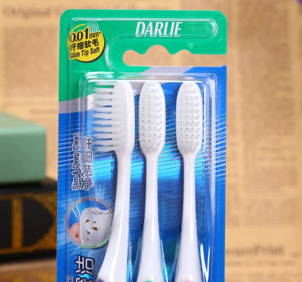 黑人尖细洁净牙刷3支装(纤细软毛)(3支)