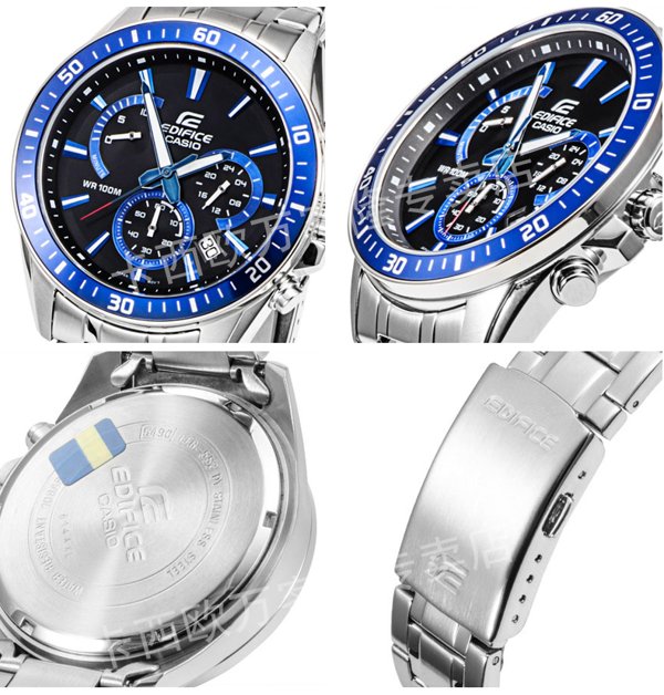 casio卡西欧手表男休闲防水男士手表efr552d