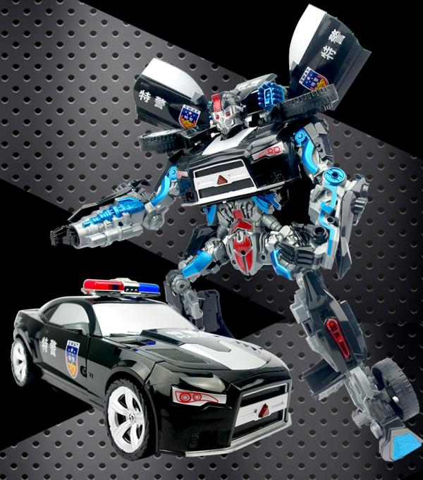 锦江变形玩具之擎天战警(13寸中国特警车)8816a