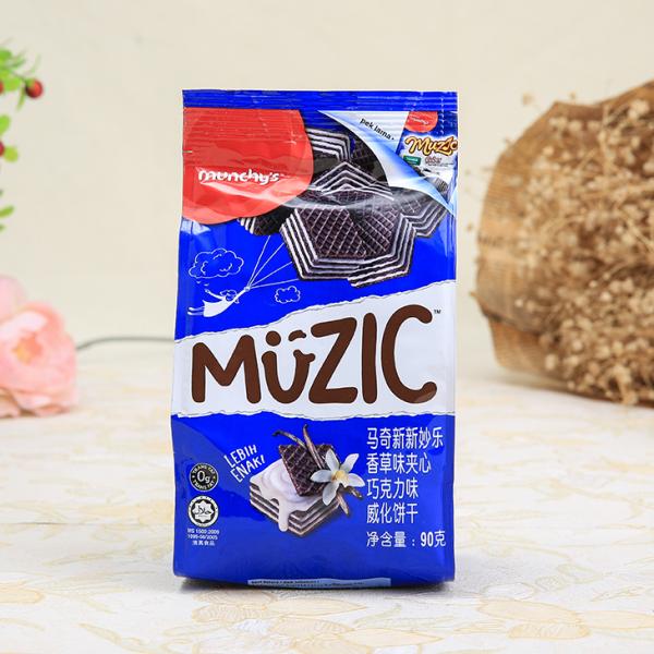 马奇新新妙乐香草味巧克力味威化饼干(90g)