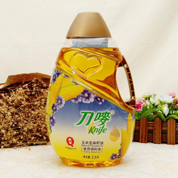 刀唛玉米亚麻籽油食用调和油(3.5l)*2
