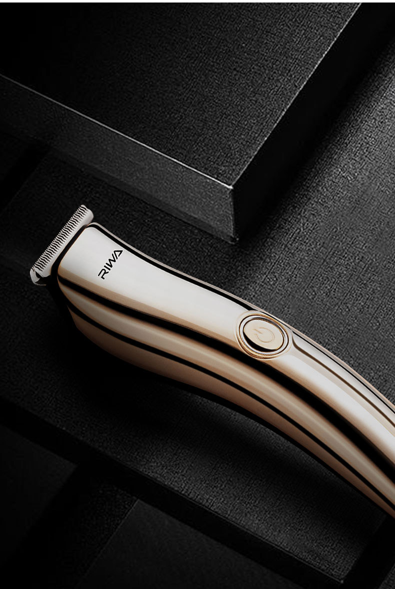 雷瓦油头电推剪0刀头刻痕雕刻小推子发廊店专业剃头发光头理发器-土豪